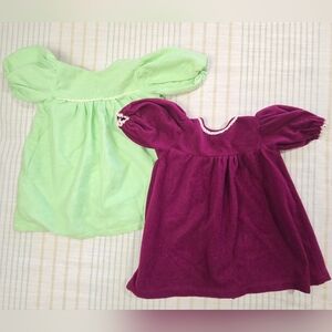 2 Vintage Handmade Baby Doll Cabbage Patch Nightgowns Flannel material